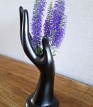 Main porte bijoux, soliflore noire velouté 