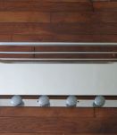 Ancien vestiaire porte manteau miroir aluminium