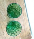 Paire de vases bullés "Bambou" 