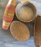 lot de 4 panières corbeilles vintage 