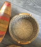 lot de 4 panières corbeilles vintage 