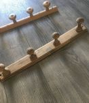 Porte manteaux en bois vieilli