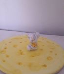 Original plat à fromage en céramique