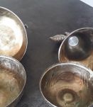 Pomme et poire métal - vintage 