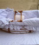 Grand couffin bébé en rotin  vintage