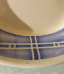 Service 6 assiettes liserer bleu Sarreguemines "Rostand"