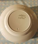 Service 6 assiettes liserer bleu Sarreguemines "Rostand"