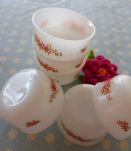 Service Arcopal 6 ramequins roses fines