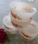 Service Arcopal 6 ramequins roses fines