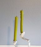 bougeoirs en aluminium plein design Hilton années 80