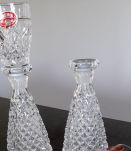 2 flacons  en cristal de bohème