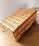 Valisette en osier vintage. 