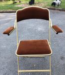 Chaises pliantes en velours pliable