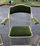 Chaises pliantes en velours pliable