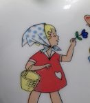 Assiette pour bébé porcelaine de Limoges. 