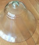 Grande cloche vintage en verre