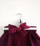 Pantalon jambes larges bordeaux