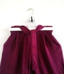 Pantalon jambes larges bordeaux