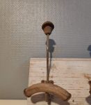 porte-manteaux et chapeaux 2 patères métal et bois courbé 