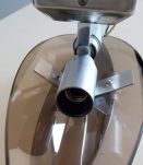 applique verre fumé et métal chromé space age vintage 