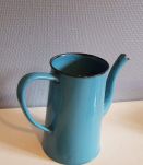 cafetière émaillée bleu clair vintage