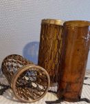 photophores bougeoirs style moucharabieh en laiton et verre 