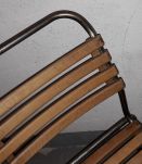 4 chaises indus. bois et fer / années 50