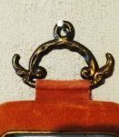 Cadre velours vieux rose