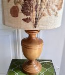 Grande lampe herbier vintage