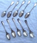 lot  10 petites  cuillères, vintage  SFAM