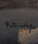 Huile sur toile "Pont à Venise" 75 cm x 94 cm