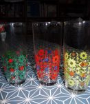 Lot 3 verres orangeade années 70'S