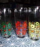 Lot 3 verres orangeade années 70'S