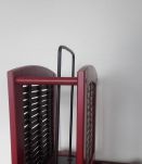 Porte revue rotin et bois