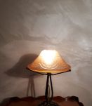 petite lampe fer forge 1920