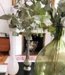 Dame-jeanne en verre verte