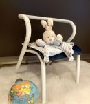 Chaise écolier enfant Jacques Hitier bleue
