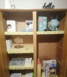 Armoire rotin vintage scandinave années 50-60