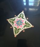 Plateau en bois peint