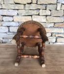 Tabouret vintage année 60 en bois