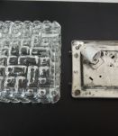 Plafonnier en verre vintage