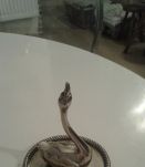 Cygne metal argenté 