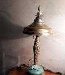 lampe art nouveau poterie  signee 