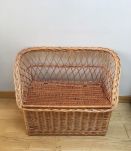 Coffre à jouet en rotin