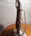 grande lampe art nouveau laiton et bronze