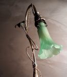 grande lampe art nouveau laiton et bronze