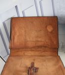 Porte document vintage des années 50, véritable crocodile,