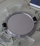 Plateau apéritif art déco, une coupelle fissurée