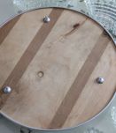 Plateau apéritif art déco, une coupelle fissurée