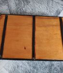 plateau à service fer forgé et bois avec poignées scoubidou 